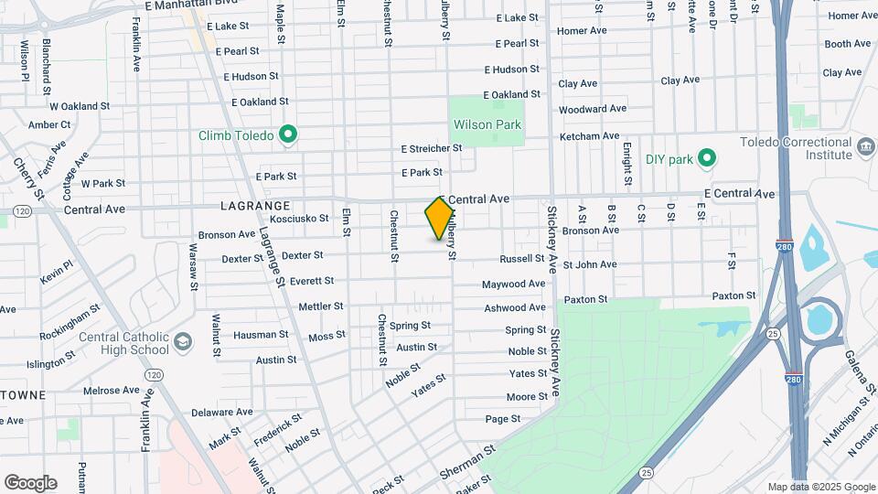 551 Dexter St Map and Location Details