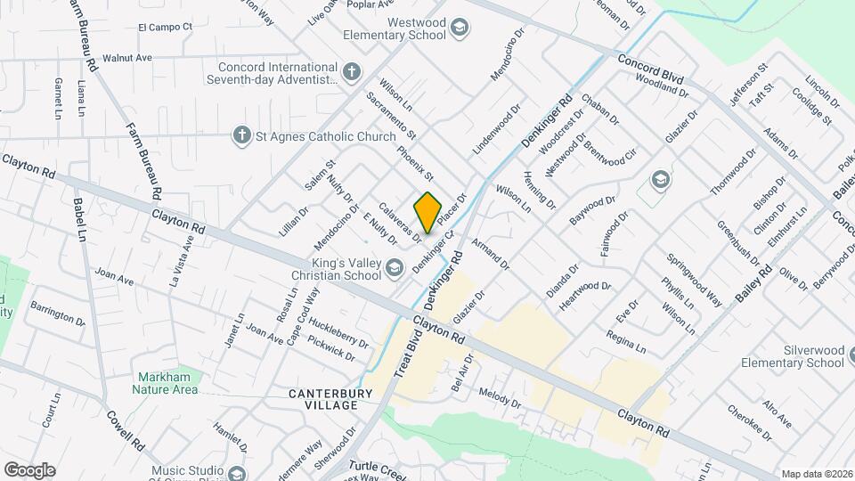 1568 Placer Dr Map and Location Details