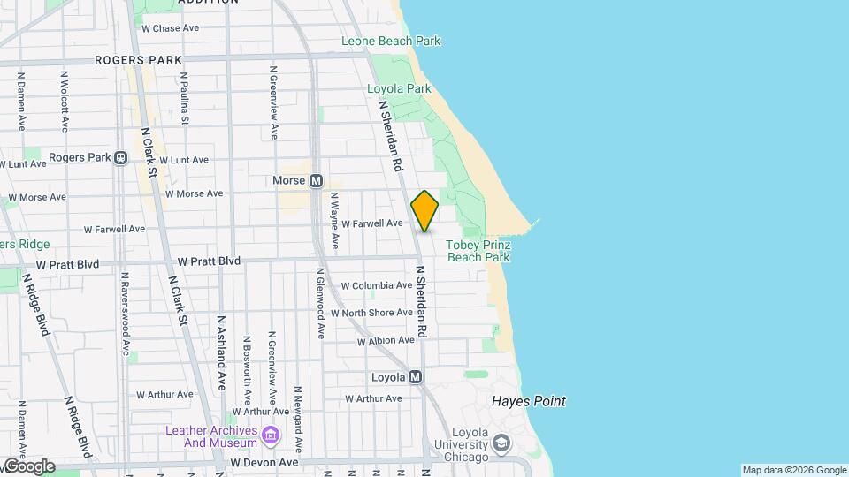 6821 N Sheridan Rd Mapa y Detalles de la Ubicación