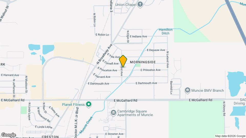 1800 E Princeton Ave Map and Location Details