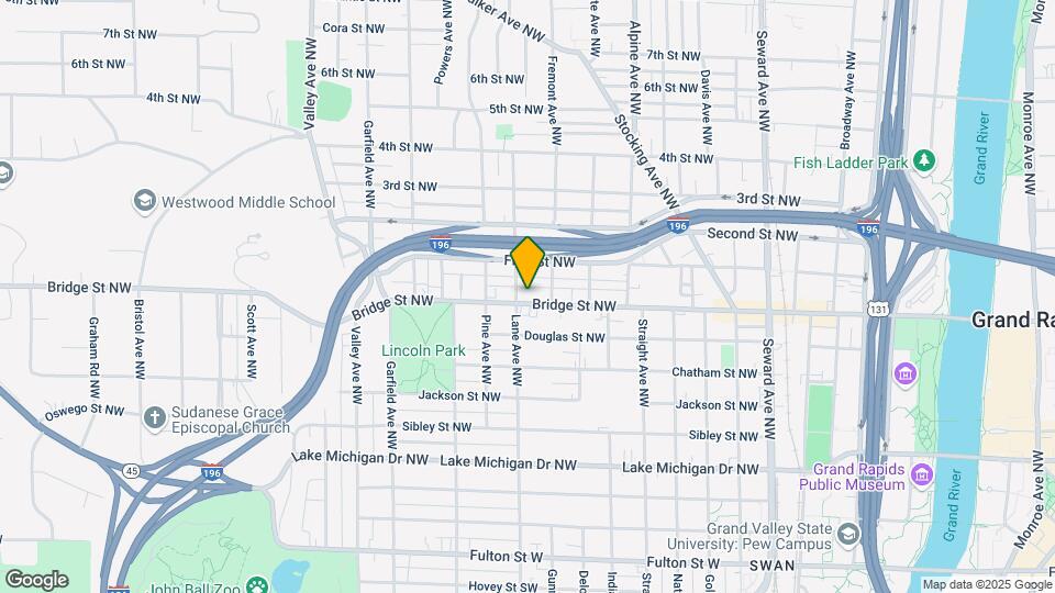961 Bridge St Map and Location Details