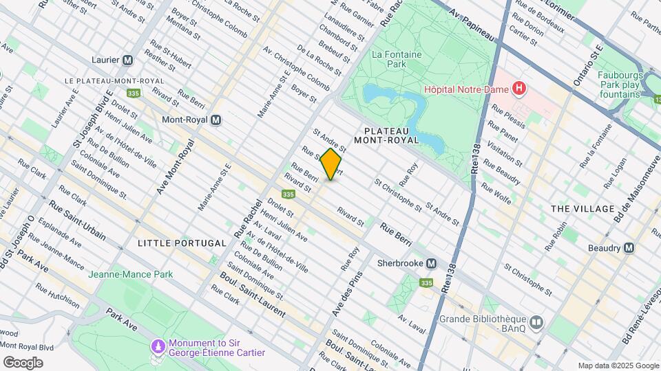 4025 Berri Rue Map and Location Details