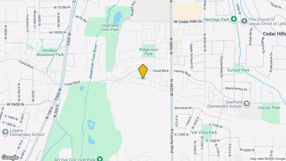 4973 W Willowbank Dr Map and Location Details