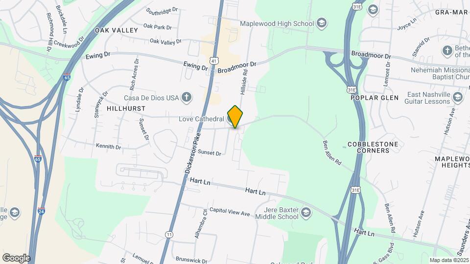 134 Ben Allen Rd Mapa y Detalles de la Ubicación