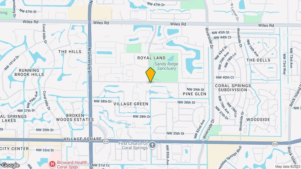 8682 NW 40th St Map and Location Details