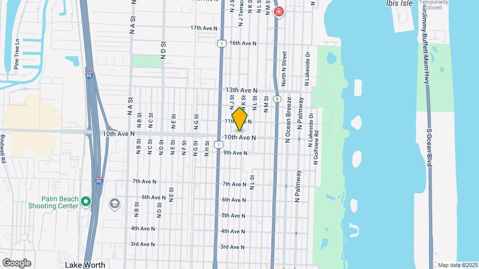 1007 N K St Map and Location Details
