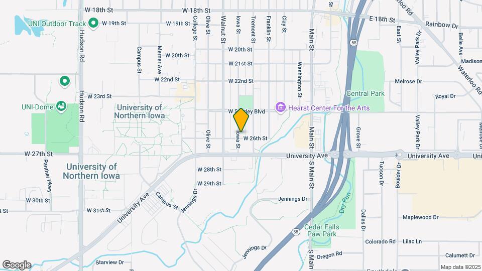 2522 Iowa St Map and Location Details