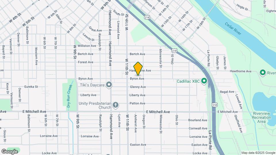 1539 Byron Ave Map and Location Details