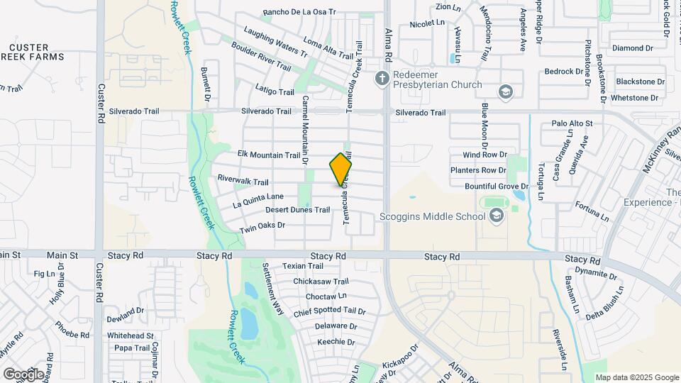 4608 Temecula Creek Trail Map and Location Details