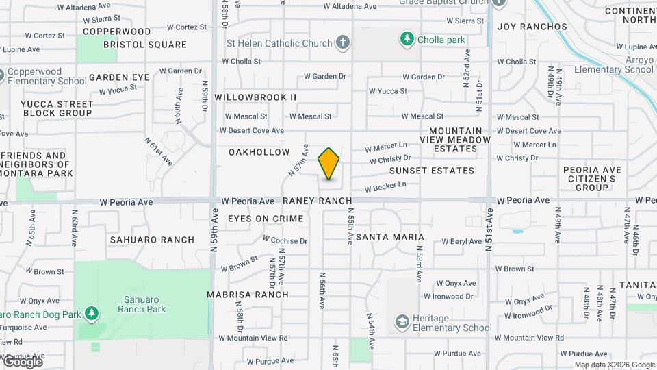 5570 W Becker Ln Map and Location Details