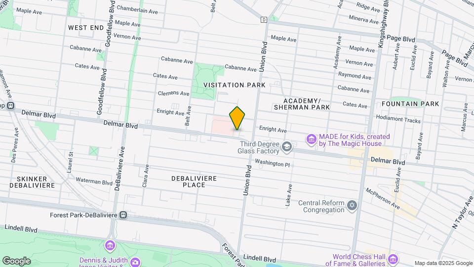 5335 Delmar Blvd Mapa y Detalles de la Ubicación