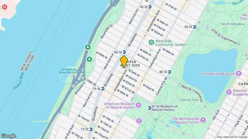 490 Amsterdam Ave Map and Location Details