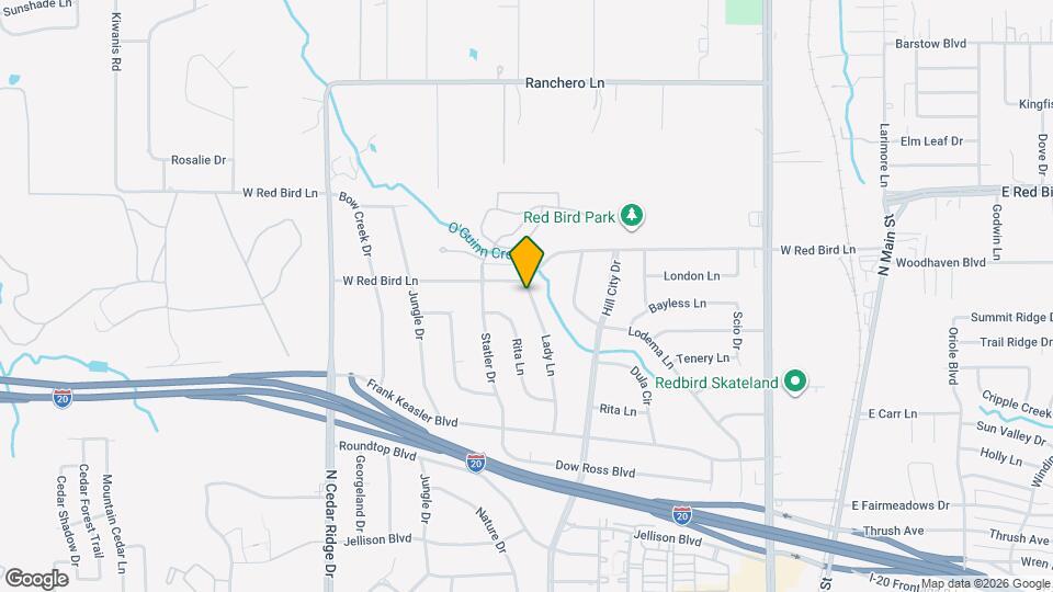 1233 Lady Ln Map and Location Details