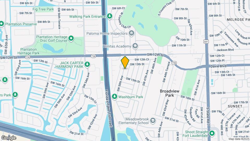 1390 SW 50th Ave Map and Location Details