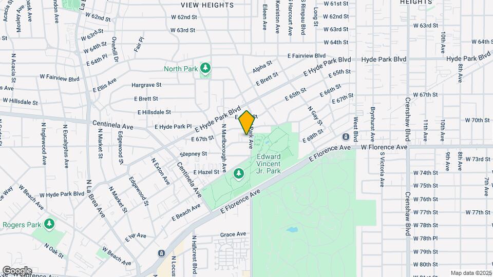 745 Stepney Pl-Unit -745 ½ Map and Location Details