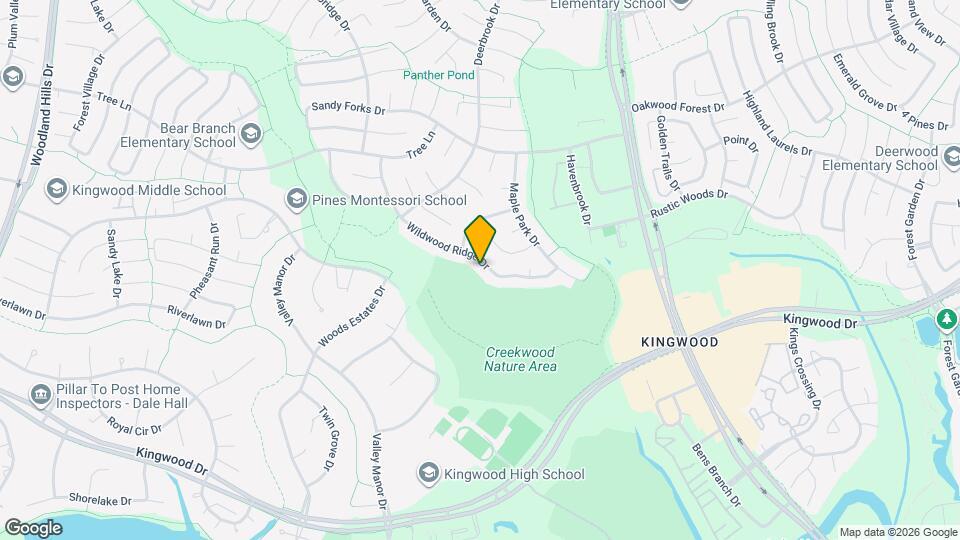 3718 Wildwood Ridge Dr Map and Location Details