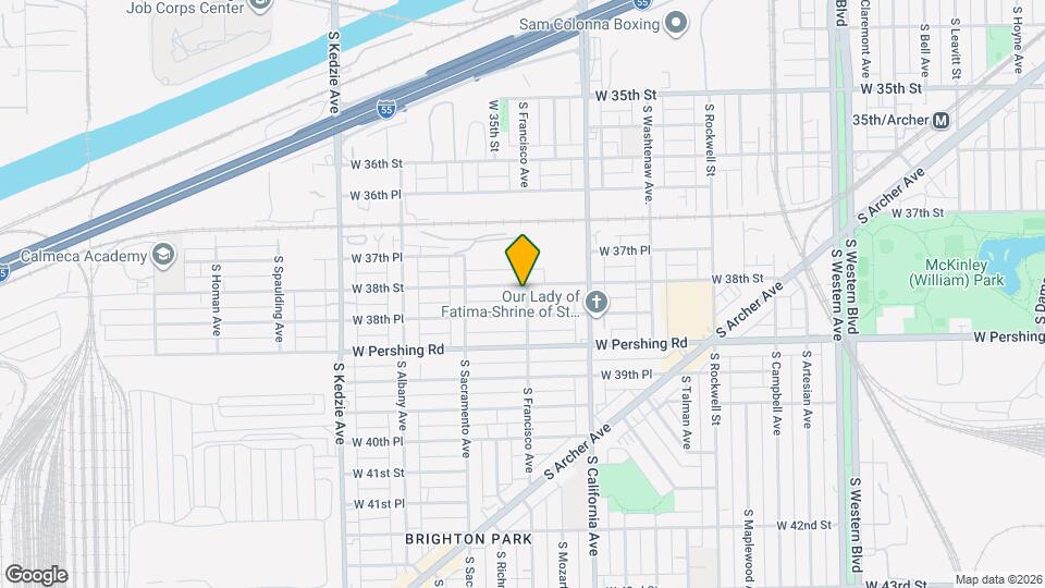 2901 W 38th St, Unit 2nd floor Map and Location Details