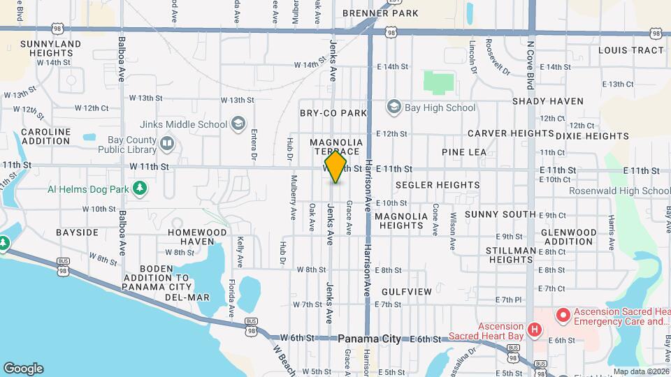 1030 Jenks Ave Map and Location Details