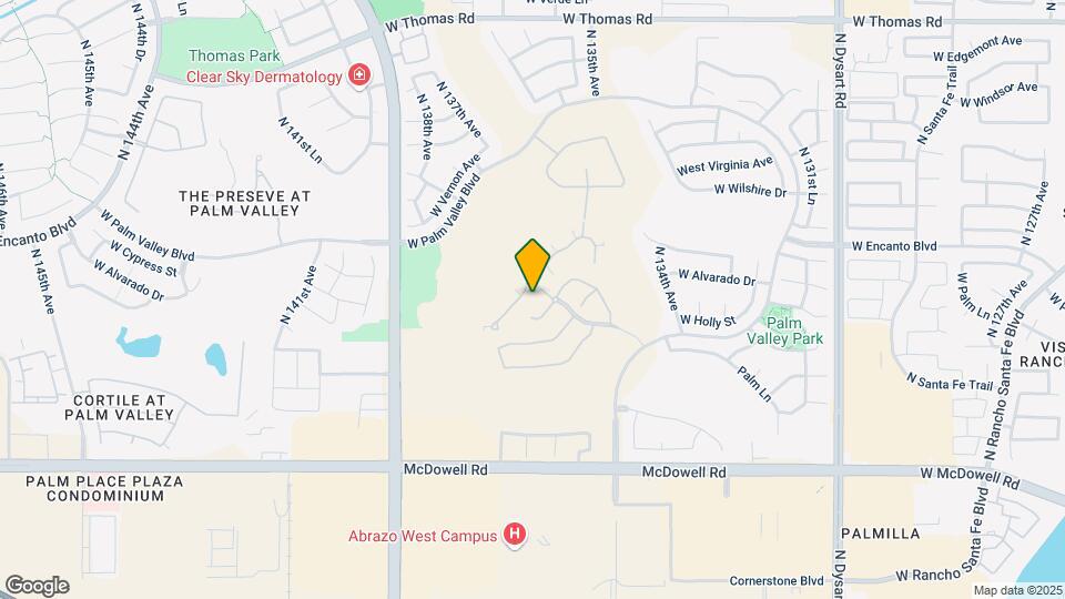 13633 W Cypress St Map and Location Details
