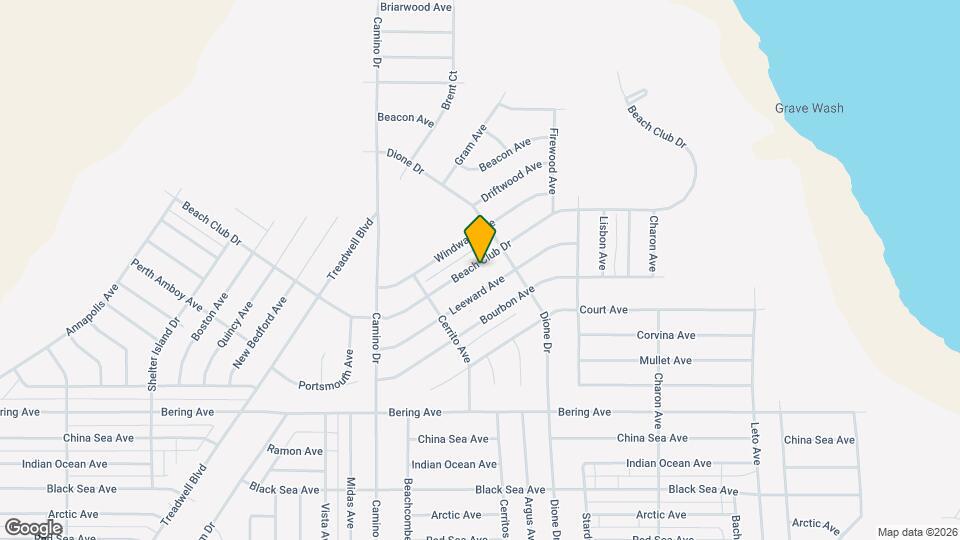 1341 Beach Club Dr Map and Location Details