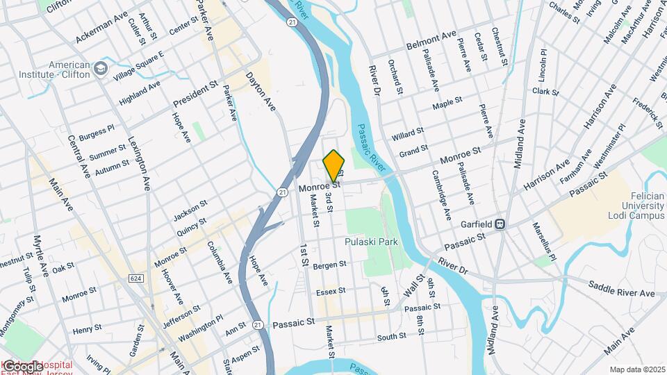 21-25 Monroe St Mapa y Detalles de la Ubicación