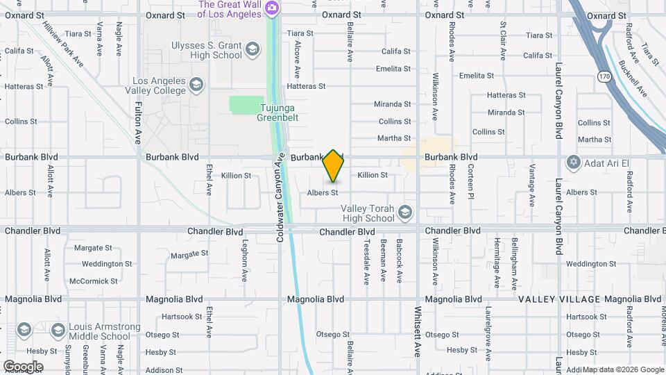 5507 Bluebell Ave Map and Location Details