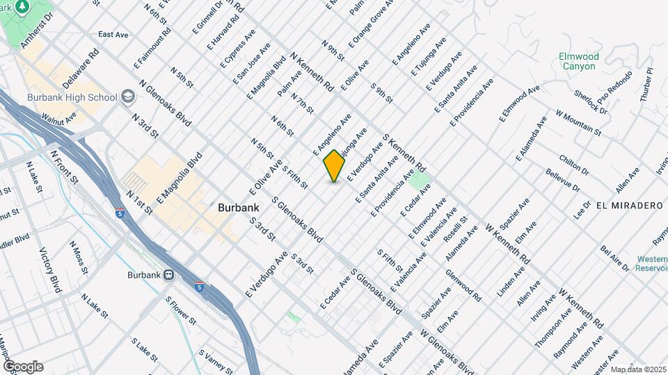 557 E Verdugo Ave Map and Location Details