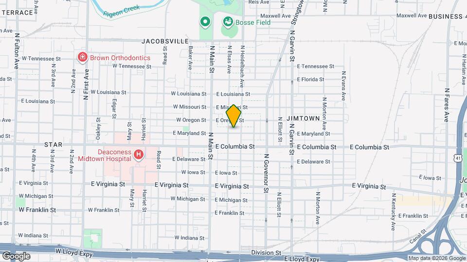 106 E Maryland St Map and Location Details