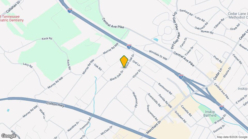 404 Black Oak Dr Map and Location Details