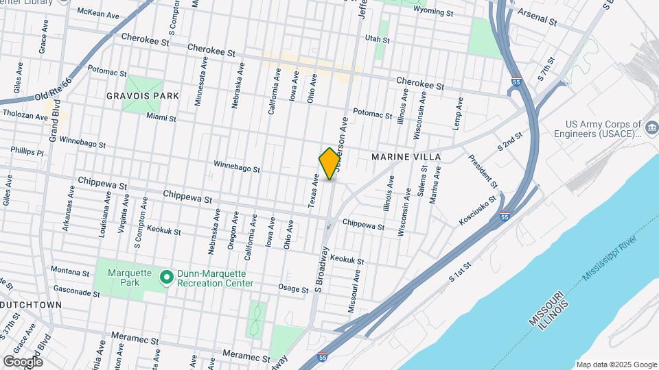 3705 Jefferson Ave Mapa y Detalles de la Ubicación