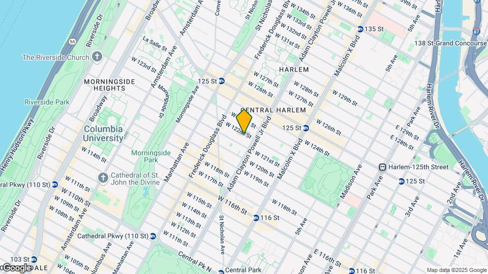 212 W 122nd St Map and Location Details