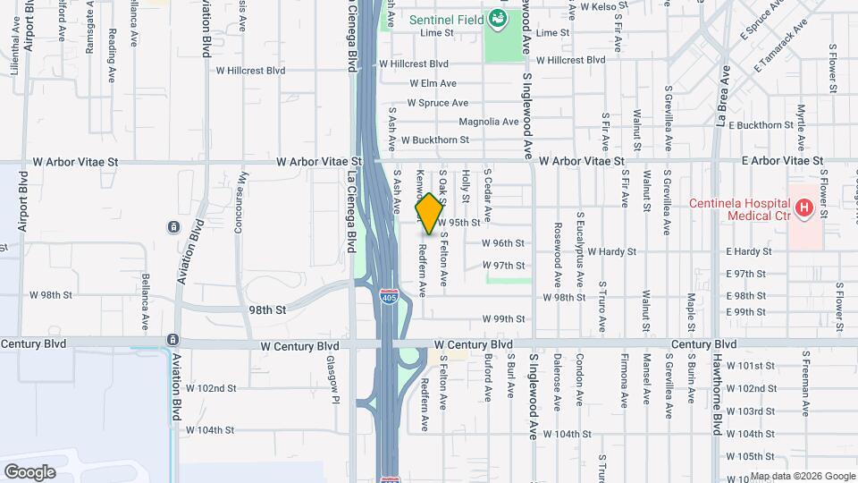 9528 1/2 Redfern Ave Mapa y Detalles de la Ubicación