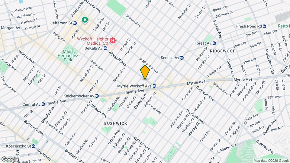 260 Wyckoff Ave, Unit 2R Map and Location Details