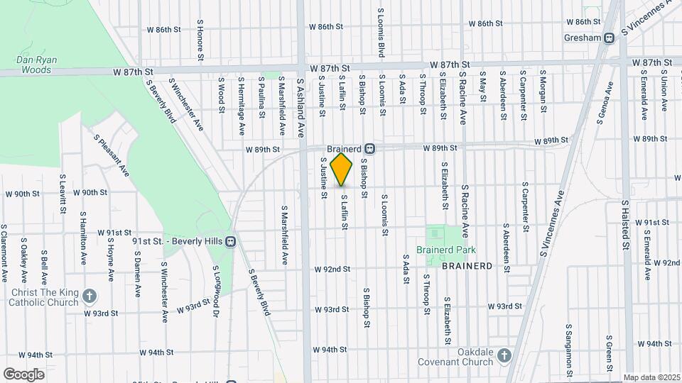 9000 S Laflin St Mapa y Detalles de la Ubicación