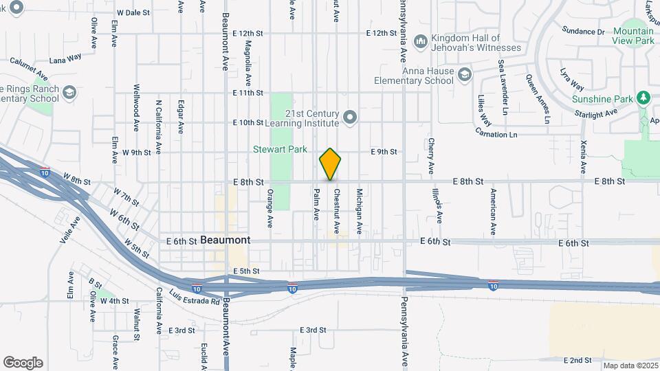 747 Chestnut Ave Mapa y Detalles de la Ubicación