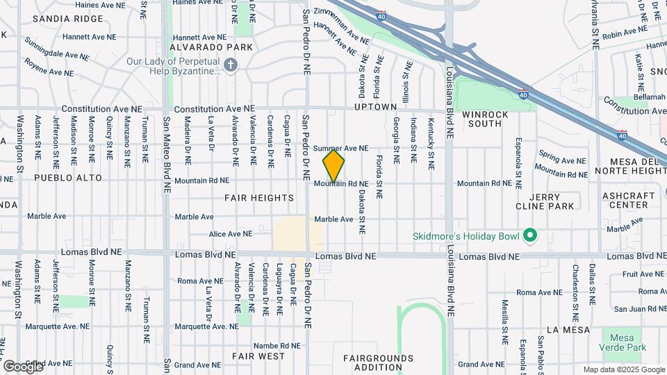 1316 Arizona St NE, Unit Corner Bedroom Map and Location Details