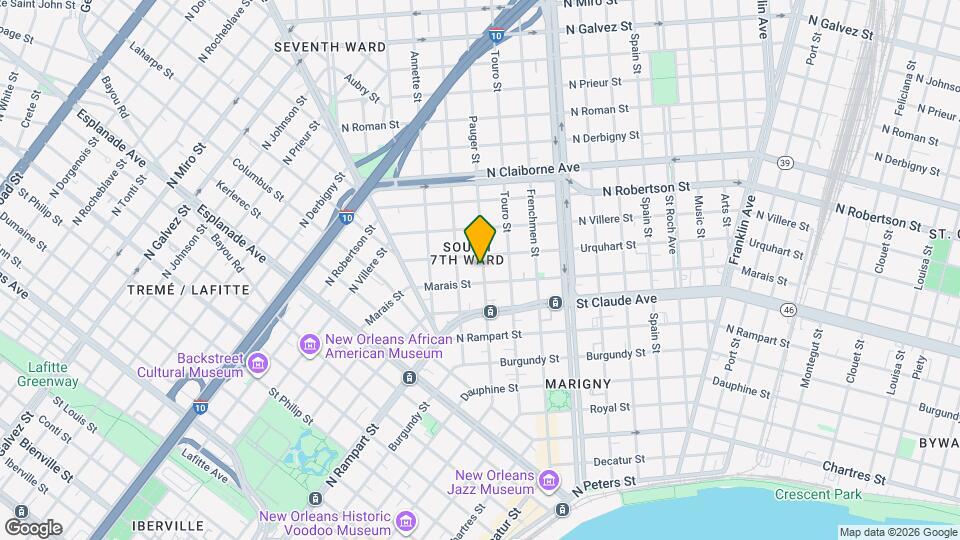 1920 Pauger St Mapa y Detalles de la Ubicación