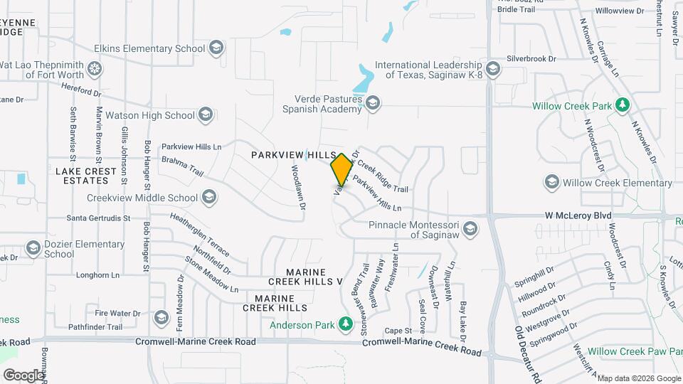 6812 Valleycreek Dr Map and Location Details