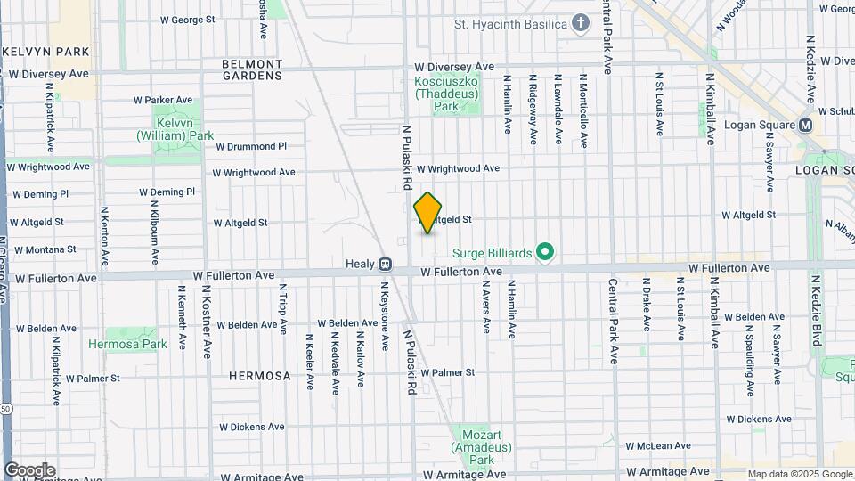 2434 N Harding Ave Map and Location Details