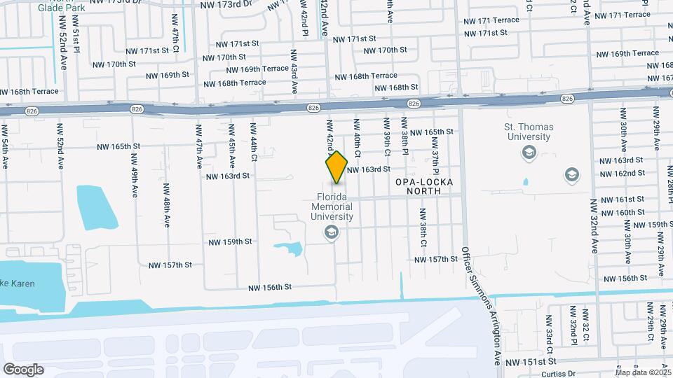 16115 NW 42nd Ave Map and Location Details