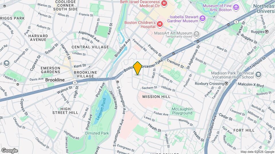 201 Hillside St Map and Location Details