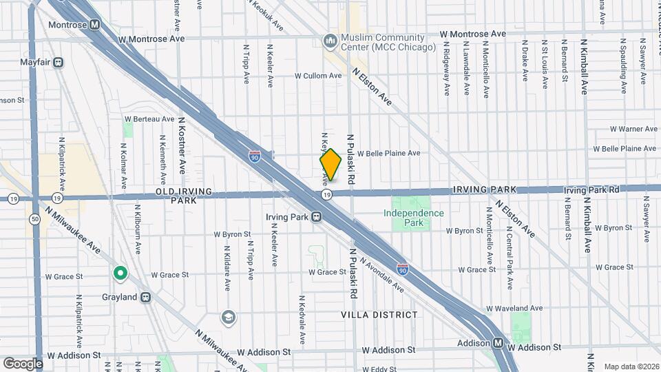 4030-4032 W Irving Park Rd Map and Location Details