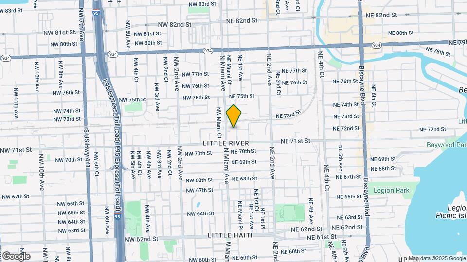 7200 NE Miami Ct Map and Location Details