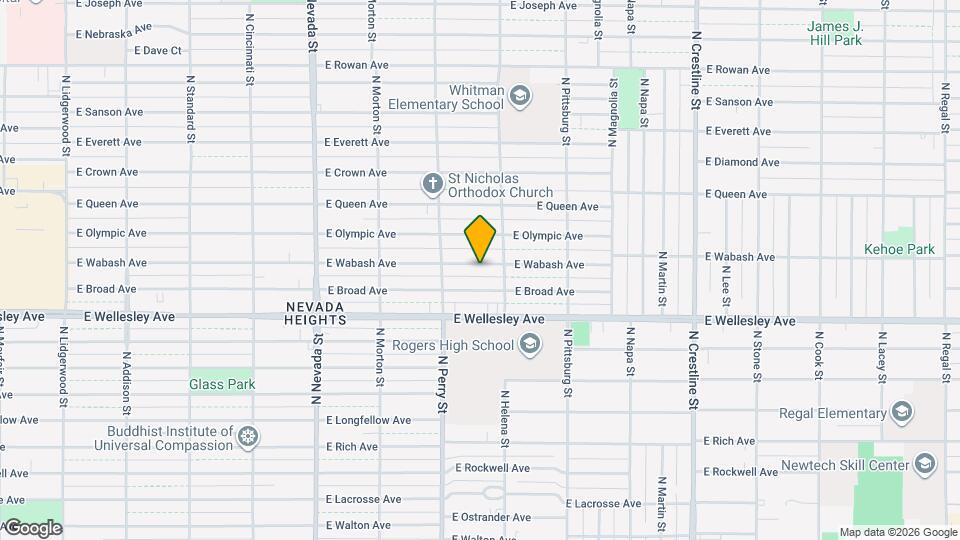 1508 E Wabash Ave Map and Location Details