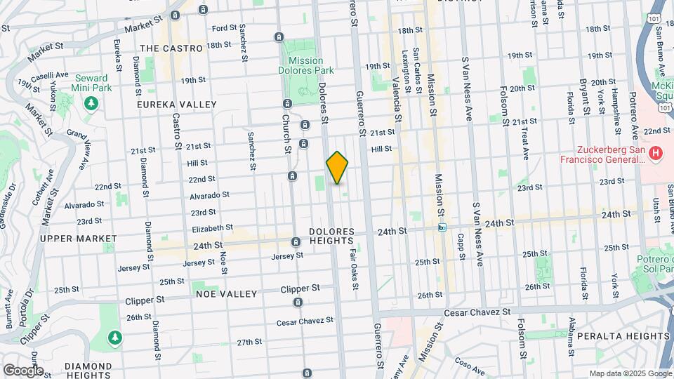 959 Dolores St Map and Location Details