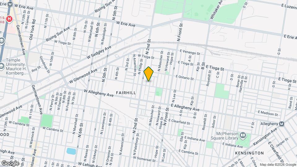 3308 N Hancock St Mapa y Detalles de la Ubicación