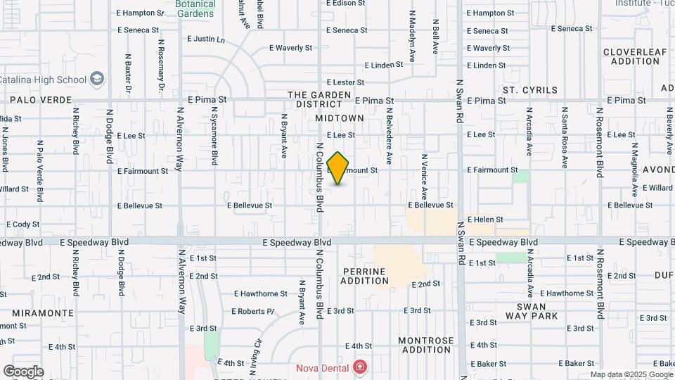 4327 E Bellevue St Map and Location Details