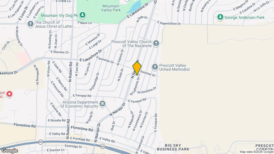 3516 N Catherine Dr Map and Location Details