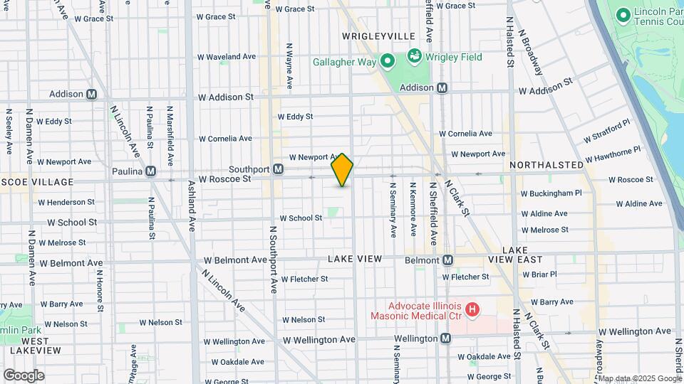 1212 W Henderson St Map and Location Details
