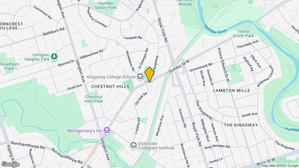 4617 Dundas St W Map and Location Details